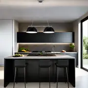 Retro Modern Shade Pendant Light 2Lt E27 in Black/White Superlux Lighting - MS2400