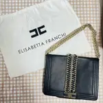 義大利品牌🇮🇹 ELISABETTA FRANCHI 鏈條大方包/二手商品🖤（接近8.5成新）