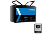 Gentrax 12V 100Ah Lithium Battery + 12V 50A DC-DC Charger MPPT Solar Controller Bluetooth