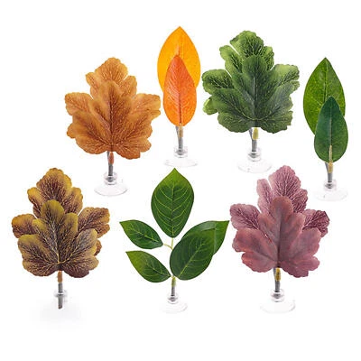 3PCS Fish Tank Landscaping Leaf Fake Aquarium Plant Betta Fish Plant Leaf