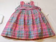 Chaps Baby Girls 18 Months Dress w/ Bloomers 2 pc set Pink Multi Plaid NWT