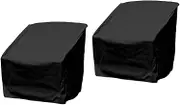 Yardwe Furniture Cover 2 Pcs Chair Cover Cover Water Tablecloth Waterproof Tablecloth Chair Desk Waterproof Table Cloths Furniture Protective Cover Oxford Cloth Outdoor Square Table