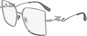 [Karl Lagerfeld Paris] KARL LAGERFELD KL359 040 Silver Shiny 55/16/140 Women's Glasses, 040 Silver Shiny, 55/16/140