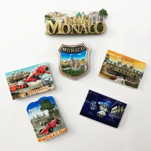 蒙特卡洛摩納哥冰箱磁鐵裝飾冰箱磁貼摩納哥旅遊紀念品