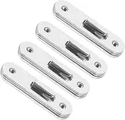 4pcs Hinge Bed Buckle Bed Rail Connectors Bed Frames Braces Bed Rail Fittings Fasteners Bed Shelf Metal Bed Rail Hanger Bed Hook Rails Bed Stand Bedframes Accessories Iron