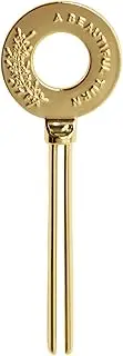 LOLLIA Handcreme Tube Key - Easy to Use Tube Squeezer Tool, Hand Cream Gift Pairing, Hand Lotion Accessory Gold Key, Charming Floral Printed Key for Metal Cream Tube
