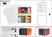 5 Look 1-7397-W coin sheets Premium 2x 190x122mm + White Zwl For Coin Folder