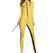 Kill Bill The Bride Beatrix Kiddo Cosplay Costume Kung Fu Jumpsuit for Women