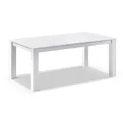 Santorini 1.8m Outdoor Rectangle Aluminium Dining Table 1.8m - White