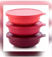 Tupperware Aloha Bowls Set of 3 NEW