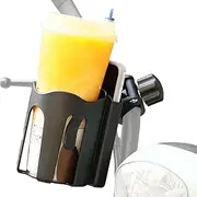 Cup Holder for Stroller – Wheelchair Cup Holder Attachment, Non Slip Quick Release Bracket | Drink Holder for Boating Trips Desk Bedside Hospital Beds Car ATV Workplace Mobility Scooter Use