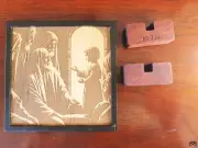 Jesus in the Temple - Wood Art Christian Sculpture - Australian Made with Jarrah