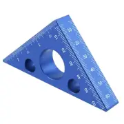 Angles Measuring Ruler Aluminum Inch Metric Triangular Ruler Woodworking Square