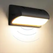 Outdoor wall light with motion sensor, Modern indoor / outdoor wall light,IP65 Water Proof, Outdoor wall light for garden, courtyard, hall, hallway