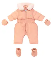 [Tartine et Chocolat] Tartine et Chocolat Baby snowsuit, mittens and socks set M 3 pink