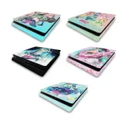 OFFICIAL HATSUNE MIKU GRAPHICS VINYL SKIN DECAL FOR SONY PS4 SLIM CONSOLE