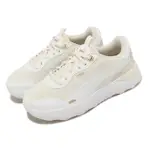 【PUMA】休閒鞋 RUNTAMED PLATFORM ROMANCE 女鞋 米白 拼接 麂皮 復古 運動鞋(393365-01)