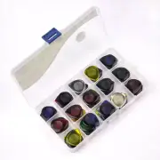 100pcs/lot 2mm Clear Big Water Drop Picks f Guitar Bass Mixed Colors w/ PVC Box