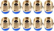 10Pcs Air Fitting Quick Connectors Crimp Fittings for Pressure Washer Hose Mender and Coupler Reducer Leak Connection for Air Compressor Accessories