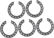 SWOOMEY 5pcs Acoustic Guitar Sound Guards Self Adhesive Pickguards for Classical Guitars Decorative Black Covers for Protection and Style