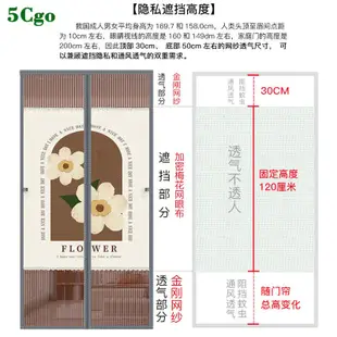 5Cgo.【宅神】新款家用免打孔防蚊門簾紗門紗窗磁性簾子入戶門畫面朝外門簾隱私通風簾隔斷門簾t723059010930