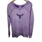 Charlotte Hornets NBA Women's SZ S Burnout Crew Neck Retro Logo Sweatshirt NWT