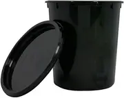 Black Mixing Cup Lid Set 650ml 25pcs Blackout Toning Cup and Storage Lid Set