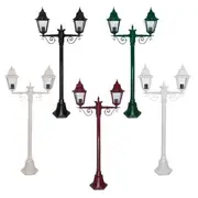 Paris GT-235 Post Light Twin Head 1460mm in Beige/Black/Burgundy/Green/White