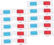Angoily 10 Pack 3D Style Glasses Movie Glasses Lightweight and Fashionable for Home Viewing