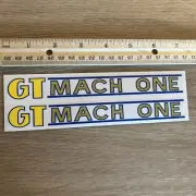 NOS ORIGINAL GT MACH ONE DECAL STICKER OLD SCHOOL BMX