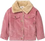 [Mud Kingdom] Little Boys Girls Corduroy Sherpa Lined Trucker Jacket Warm Outerwear