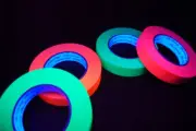 4 Pack 1 Inch UV Blacklight Fluorescent Console Artist Tape 4 Rolls x 60 Yds