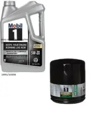Mobil1 M1-113A Engine Oil Filter & 5 Quarts Mobil1 5W20 Full Synthetic Motor Oil (for: Alfa Romeo)