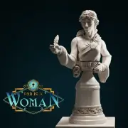 Human Wizard - Hayley | DND is a Woman | 75mm Bust