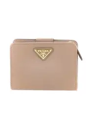 Prada Small Saffiano Leather Wallet in Powder Pink