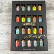20pc Smokehouse Grill BBQ Cook Fathers Day Gift Spice Rub Herb Chili Garlic Salt