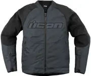 Icon Overlord3, textile jacket , color: Grey/Black , size: M