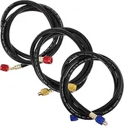 GRADENEVE Boat Truck Air Conditioning Repair 3pcs Pipe Kit Manifold Gauge Hose for Efficient Charging