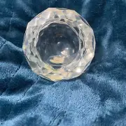 Vtg Colony For MAISON BLANCHE NEW ORLEANS Crystal Sphere Side Tilt Ashtray NEW