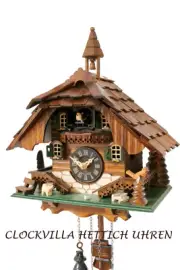 cuckoo clock black forest quartz german wood batterie house style music new