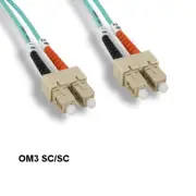 LOT 10pcs 15m OM3 SC to SC 10Gb Multi-Mode Fiber Optic Cable 50/125 Duplex