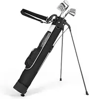 ITEFDTUTNE Lightweight Golf Stand Bag with Strap and Stand, Easy to Carry and Durable Pitch n Putt Golf Bag, Golf Stand Bag for The Driving Range, Par 3 and Executive Courses, 31.5 inches Tall