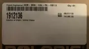 Genuine Polaris Part 2015-2018 Ranger, Brake Caliper RL, SB1.5”, 1912136, New