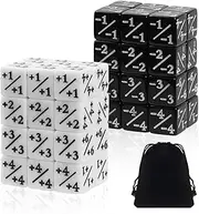 Dice Counter Token Dice Loyalty D6 Dice, 48 Pieces Dice Counter Compatible MTG CCG Card Game Accessories with Storage Bags for All Types of Table Games, Parties, Family Celebrations