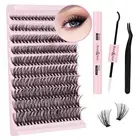 DIY Lash Extension Kit Individual Eyelash Extension Kit B&Q D Curl Cluster Lashe