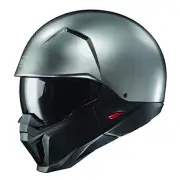 Hyper Silver HJC i20 Solid Convertible Street Helmet - Sm