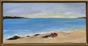 Tactile Anchor_Original 10”x 20” Hand Painted Acrylic Framed Painting on Canvas