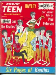 MAG: Movie Teen Illustrated-Elvis-Beatle-Hayley Mills-Connie Francis-November...
