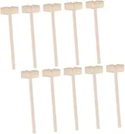 FELTECHELECTR 25Pcs Wooden Hammer Set Compact Mallets for Crab Lobster Cracking Educational Hammering for Design for Seafood Crafts