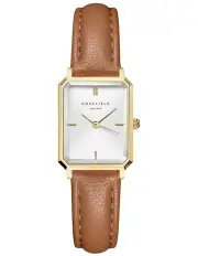 [Rosefield] The Octagon XS Leather Watch in Brown